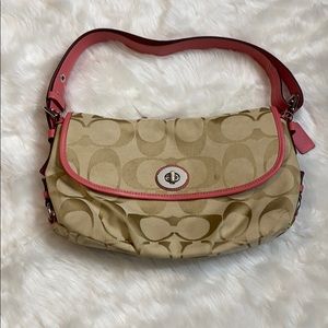 Coach Authentic Signature C Flap Handbag